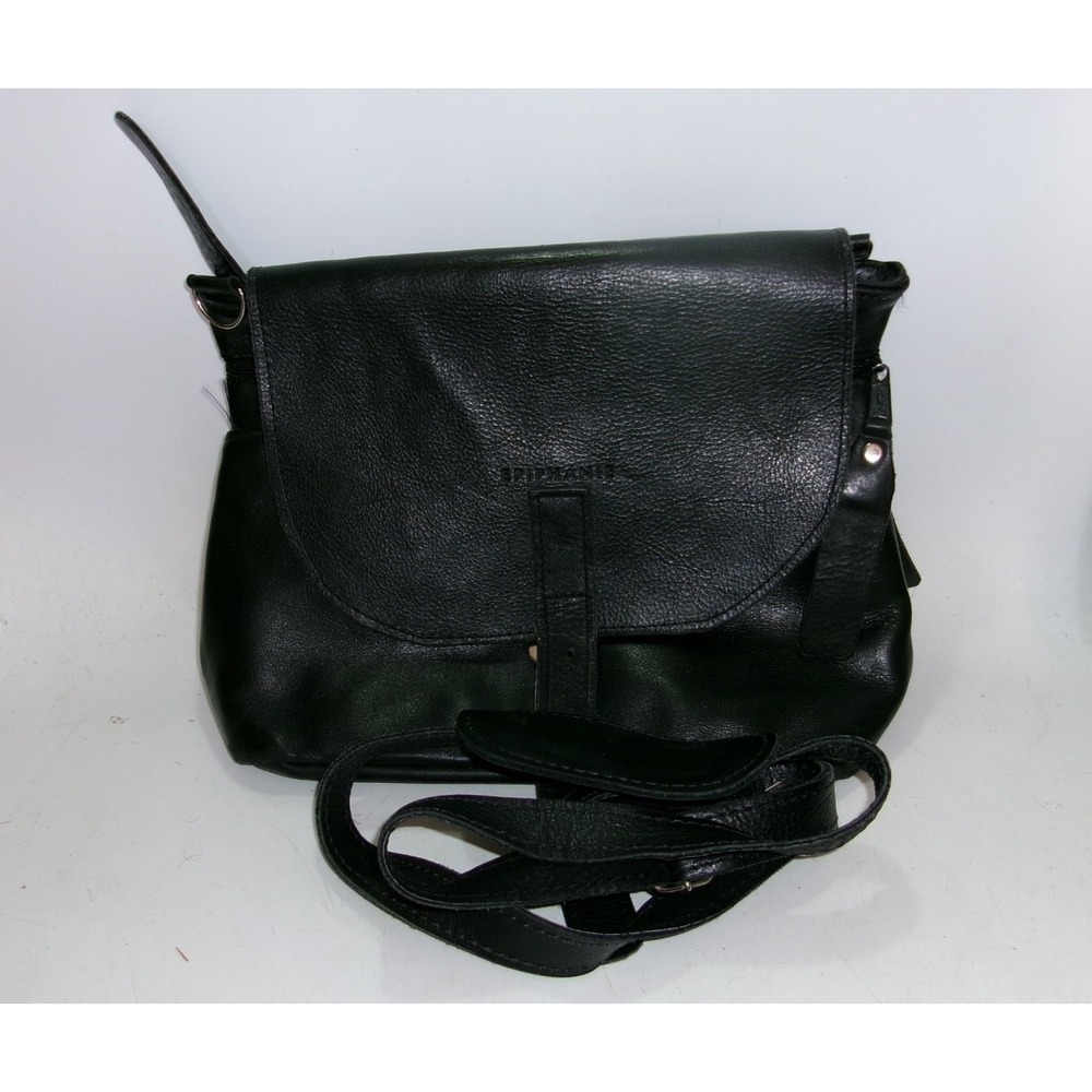 Epiphanie Sophia Black Leather Camera Crossbody Bag – Missing Buckle – Good Used